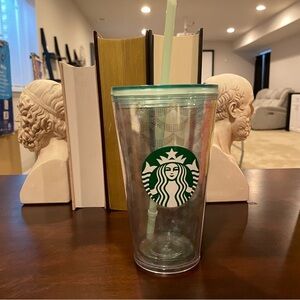 Starbucks Mermaid Scale Clear Acrylic Cold Cup Grande Tumbler, 16 fl oz
